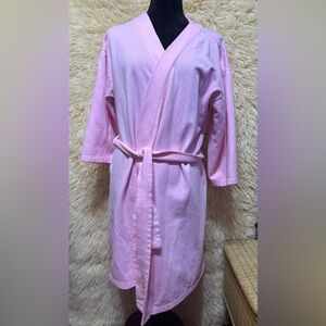 Vintage Blair Soft Pink Wrap Lounge Robe Belted Medium